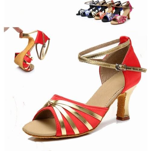Professional Dance Shoes Womens 5/7CM Salsa Latin Shoes Sneaker Dance Shoes Ballroom Shoes Girls High Heel