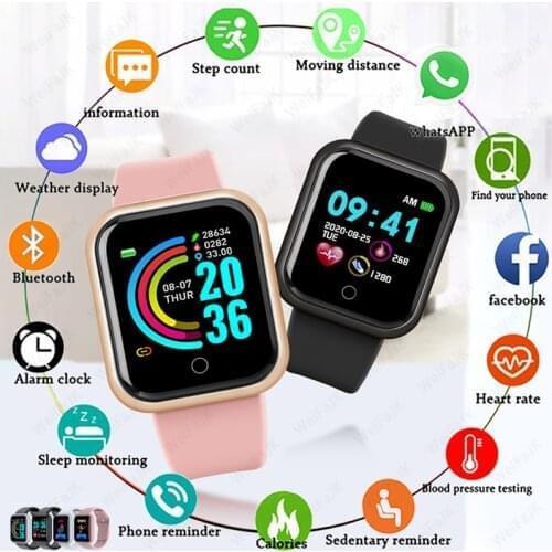 D20s Pro Smart Watch Men Women Y68 Wristwatches Waterproof Heart Rate Fitness Tracking Sports Bracelet for Android and IOS смарт