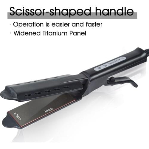 Hair Straightener Curler Ceramic Tourmaline Straightening Irons 4 Temperature Setting Fast Heating Hair Styling Flat Iron