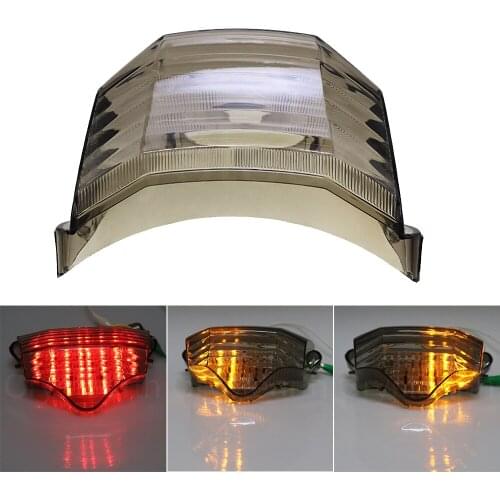 Motorcycle Rear Tail Light Brake Turn Signals Integrated LED Lamp For YAMAHA FZ6 FAZER 2004-2014 2005 2006 2007 2008 2009 2010