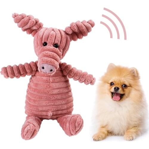 Dog Chew Toys Sound Toy For Small Large Dogs Bite Resistant Dog Squeaky Duck Toys Interactive Squeak Puppy Plush Toy Supplies