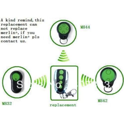10pieces Merlin M832 M842 M844 garage door 230t 430r replacement remote control FINE
