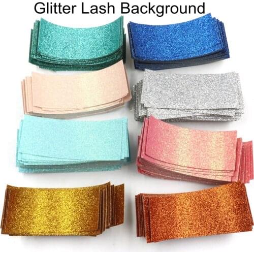 100/200pcs Glitter Background Paper for Sliding Case Packaging Accessories for Eyelash Case Glitter Paper for Lash Packaging Box