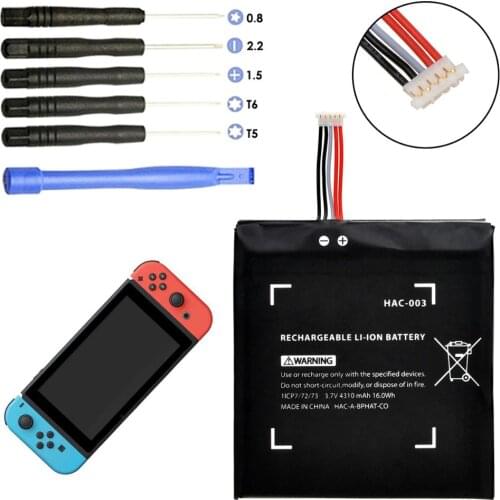 1pcs 3.7V 4310mAh HAC-003 Rechargeable Battery Kits Replacement for Nintendo Switch Game Console HAC-001 Internal Battery