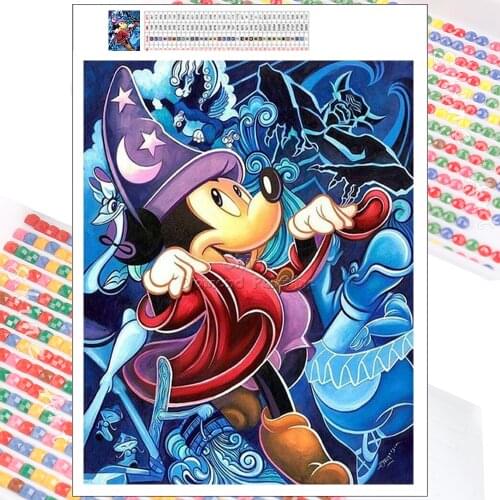 Diamond Painting Disney Mickey Mouse Cartoon Animal Fantasy Full Drill Cross Stitch Art 5D DIY Home Decor Mosaic Wall Stickers