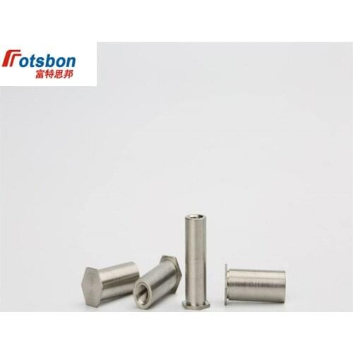 BSOS-M6-16 Blind Hole Threaded Standoffs Self Clinching Feigned Crimped Standoff Server Cabinet Sheet Metal Spacer PEM Rivet Nut