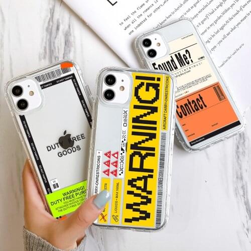 Painted English Letters Phone Case for iPhone 11 12pro 12mini Soft Shell for iPhone 7 8 SE XR XS 7/8Plus Phone Cover ins fashion