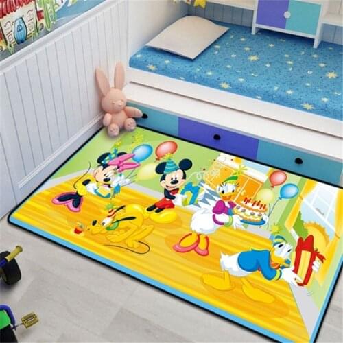 Disney 80x160cm Baby Play Mat Carpet for Living Room Home Bedroom Bedside Rug Kitchen Floor Door Mat Area Rug