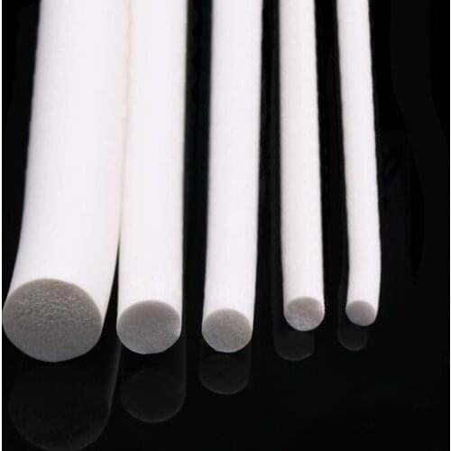 Sponge Cord Strip Bar White Round Silicone Rubber Foam Seal Gasket Trim Diameter 2/3/4/5/6/7/8/9/10/11/12/14/15/16/18/20/25mm