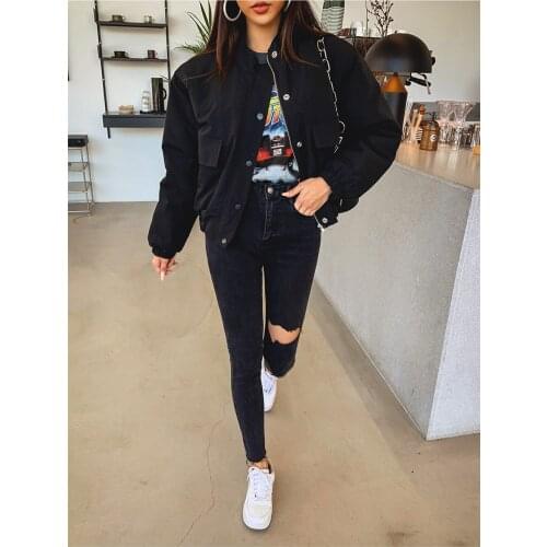 2021Hot Sexy High Waist Tassel Ripped Holes Denim Pants Female Trousers Pencil Jeans Women Skinny Pants Black Jeans Versatile