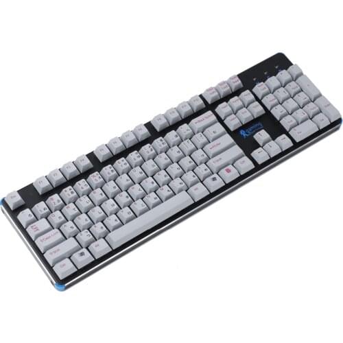 YMDK Cherry Profile ANSI 104 Dye-Subbed Japanese Alphabet PBT Smooth Feeling Keycap For Cherry MX Switches Mechanical Keyboard