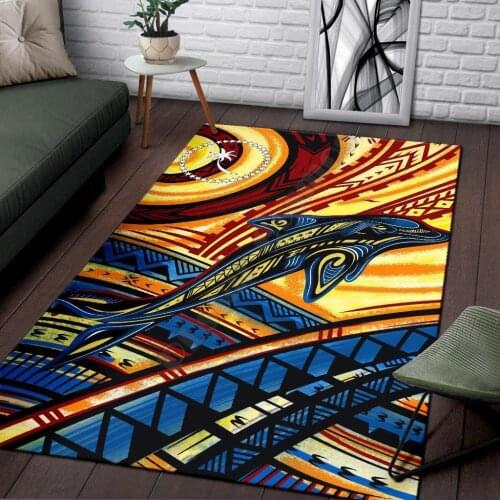 Chuuk Area Rug Dolphin Surfing Rugs Mat Rugs Anti-slip Rug Carpet Home Decoration Living Flannel Bedroom Non-slip Floor Rug