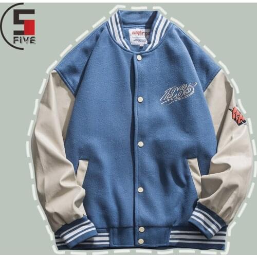 Hip Hop Letter Print Patchwork Baseball Jacket Men Harajuku Streetwear Fashion Casual Jackets 2021 Winter Couple Unisex Coat Top
