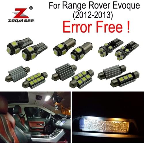20pcs License plate lamp + interior bulb LED Reading lights kit for Land Rover for Range Rover Evoque (2012-2013)
