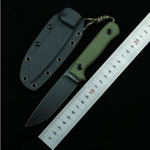 LEMIFSHE POHL Fixed Knife Niolox Blade G10 Handle Outdoor Camping Survival Kitchen Knife Garden Multifunctional EDC Tool