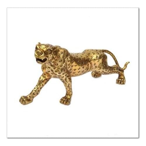 A leopard leopard copper lucky auspicious Tiger Town House by Choi Hannaford Home Furnishing ornamentsroom Art Statue