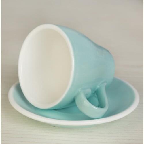 MHV 280ml professional game Rafa Cup fancy latte cup coffee cup tulip wide mouth cup and saucer
