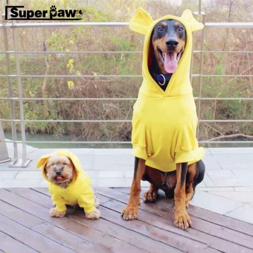 Fashion Dog Clothes Winter Warm Pet Puppy Hoodie Parent-Child Outfit Doberman Schnauzer Pug Teddy Jacket Coat for Dogs TLC21