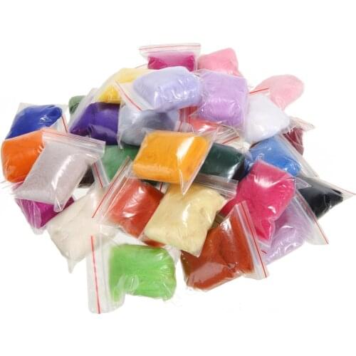 New 36 Colors 3g Felting Wool Fiber Wool Felt Starter DIY Kit For Needle Felting Material For DIY Handmade Crafts