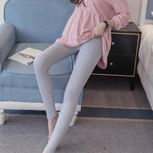 Pregnant Womens Solid Color Pants Maternity Stretchy Slim Skinny Pregnancy Pants Abdomen Support Maternity Leggings