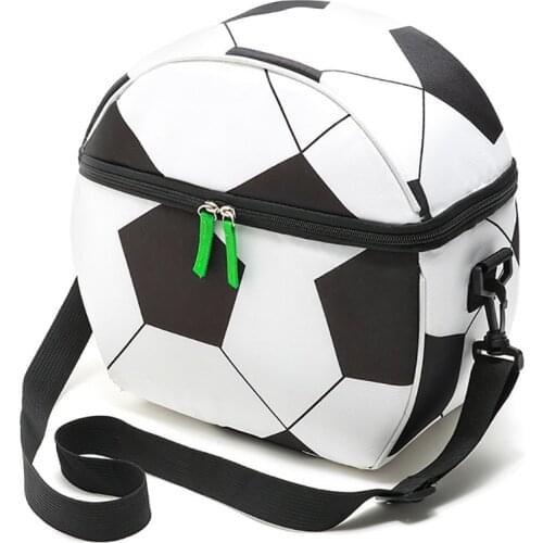 Football Isothermal Bag Picnic Food Cooler Lunch Box Bag For Kids School Cool Bag For Meal Outdoor Women Thermal Bag For Snack