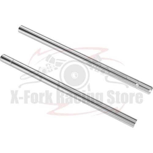 Front Fork Tubes Inner Pipes Silver Bar Pair For Honda CB250N 1979-1980 CB250T 1979 51410-413-013 33X581mm