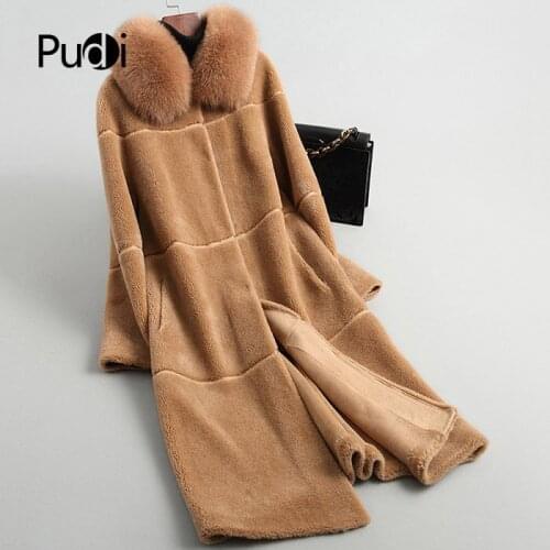Aorice A68422 womens winter real wool over size parka warm jacket real fur girl coat lady Long jacket over size parka