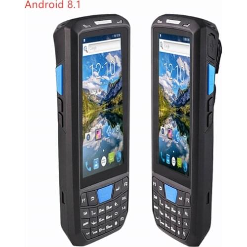 PDA Android 2D Barcode Scanner Rugged 4.5'' screen IP66 Handheld data collector terminal 1D 2D QR bar code Reader with NFC