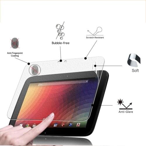 Front Anti-Glare screen protector matte film For Samsung Google Nexus 10 10.1" tablet anti-fingerprint matte protective films