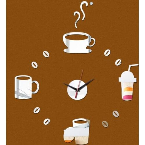 Direct selling wall clocks clock diy home decor Single Face mirror acrylic stickers sticker quartz needle