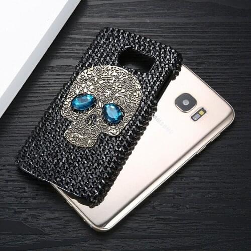 RedMi Go S2 6 Pro Note 7 9 9S 8 8T 7A 6A 8A Luxury Skull Phone Case For XiaoMi Mi A2 8 Lite 9 9T A3 Diamond Fashion Cover Coque