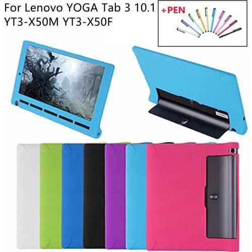 Silicon Case for Lenovo YOGA Tab 3 10.1 YT3-X50M YT3-X50F Shockproof Tablet Case Cover for Lenovo YOGA Tab 3 YT3-X50M X50f Funda