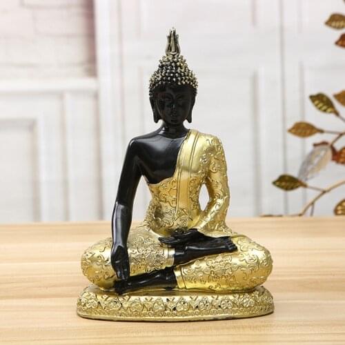 Buddha Statue GuanYin Figurines Sculpture for Zen Garden Office Decor Gift