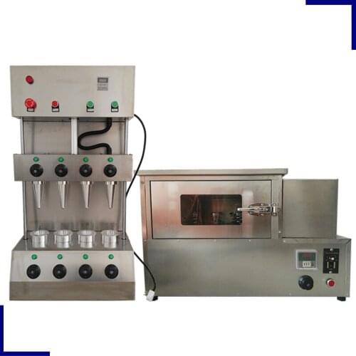 Whole Set Electric Big Power Pizza Cone Forming Machine Commercial Pizza Cone Machine Rotate Pizza Oven Machine