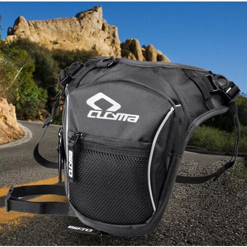 Motorcycle Drop Leg Bag Hip Waist Pouch Waterproof Outdoor Casual Pack Motorcycle Bicycle Black Croosbody Bag Water-repellent
