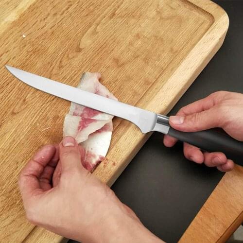 XYj 5.5 inch Boning Knife Carving Kitchen Knife Razor Sharp Stainless Steel Pakka wood Handle Meat Poultry Tool Free Knife Cover