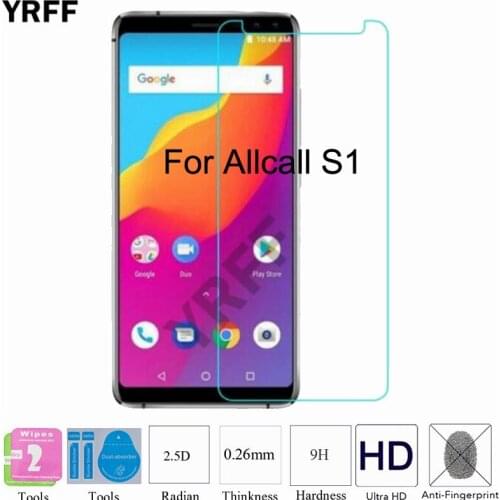 For Allcall S1 Tempered Glass Film 2PCS 2.5D 0.25mm 9H Tempered Glass Screen Protector Protective Film For Allcall S1 Free Tools