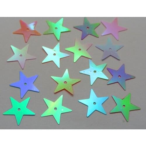 1500 Mixed Color Star loose sequins Paillettes 15mm sewing Wedding craft