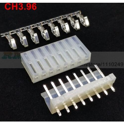 20set/lot CH3.96 2139 CH3.96-8P connector 3.96 mm 8 pin 20pcs Male header + 20pcs Female housing + 160pcs metal terminal pins
