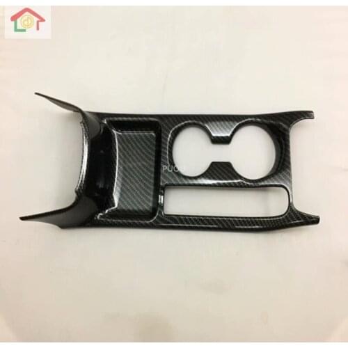 Accessories For Nissan Kicks 2017 2018 2019 2020 ABS Matte Left-hand drive Gear box Cup Holder panel Cover Trim 1pcs/set
