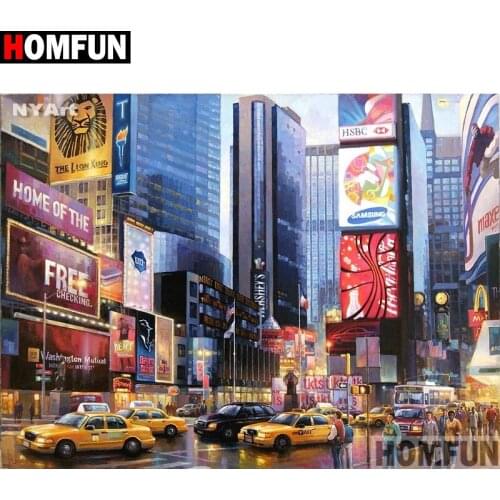 HOMFUN Full Square/Round Drill 5D DIY Diamond Painting " landscape" Embroidery Cross Stitch 5D Home Decor A07837