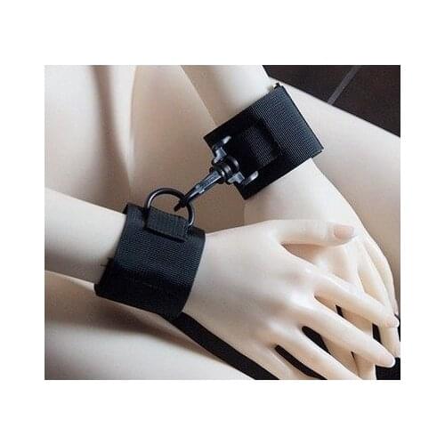BDSM Bondage Adult Restraint Game Adjustable Soft Nylon Wrist Ankle Cuffs Slave Roleplay Erotic Accessories For Sex Play
