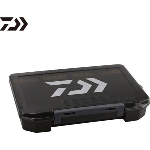 Blcak Color Multifunctional Daiwa Fishing Box Compartments Storage Case Fishing Lure Spoon Hook Bait Tackle Box Pesca