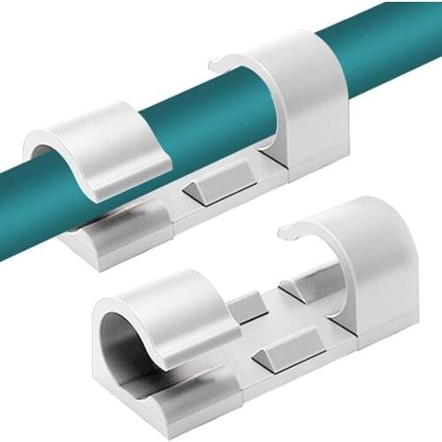 E56B USB Desktop Tidy Winder Management Clips Holder for Mouse Keyboard Headset