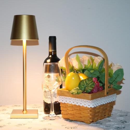 LED Desk Light Waterproof Table Lamp Metal Aluminum Touch Switch Dimming Rechargeable Bedroom Study Reading decor table lamp