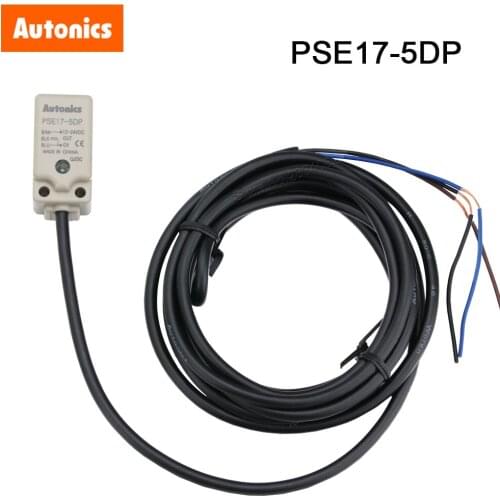 Autonics IP67 12-24VDC 5mm inductive Proximity switch PSE17-5DP PNP 3wire DC Approach Sensor NO for Iron