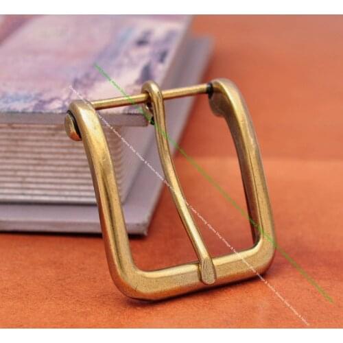Classic Gold Quality Mens Casual DIY Leathercraft Buckle Single Prong Pin Belt Buckle Clasp Replacement fit 40mm