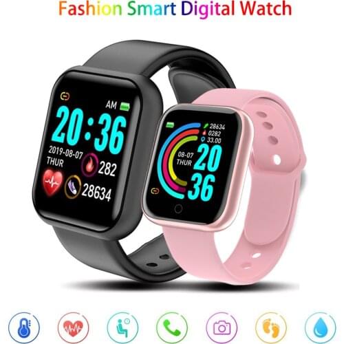 Fashion Sport Smart Watch Men Women Pedometer Calories Measure Fitness Tracker Waterproof Bluetooth Digital Wristwatch