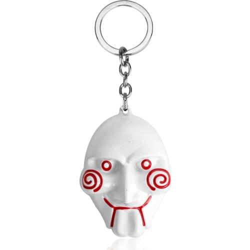 MQCHUN Movie Saw Keychain Mask Metal Alloy Key Chain Movie Jewelry Key Chain Keyring Souvenirs For Men Gift Car Key-50