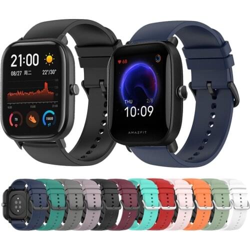 20mm Watchband Silicone Strap For Amazfit Bip U Pro Watch Sport Replacements Bracelet For Amazfit Bip Youth/Bip S Lite Ремешок